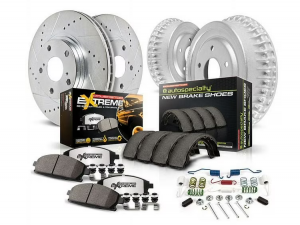 Jeep Gladiator Brake Kit - Front + Rear - PowerStop - Z17 Evolution Plus Ceramic Pads + Autospecialty Rotors - `20-`25 Jeep Gladiator Brake Kit - Front + Rear - PowerStop - Z17 Evolution Plus Ceramic Pads + Autospecialty Rotors - `20-`25